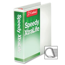 Cardinal White Speedy XtraLife Slant-D Binder