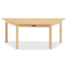 Jonti-Craft KYDZSafe Maple Trapezoid Table