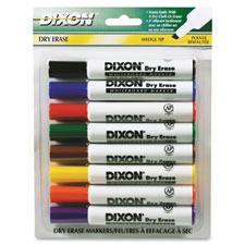 Dixon Wedge Tip Dry Erase Markers