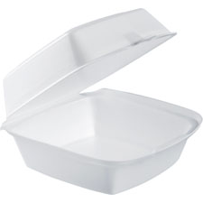 Dart Hinged Lid 6" Foam Container
