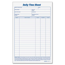 Tops Daily Time Sheet Form