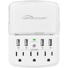 Compucessory 3-outlet USB Wall Charger Station
