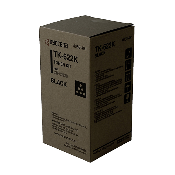 Kyocera Mita 1T05HN0US0 (TK-622K) Black OEM Toner Cartridge