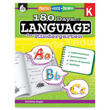 Shell Education 180 Days/Language Kindrgrtn Book