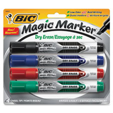 Bic Chisel Tip Dry Erase Magic Markers