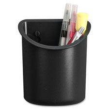 Lorell Recycled Plastic Mounting Pencil Cup