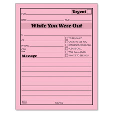 Tops While You Were Out Message Pads