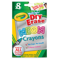 Crayola Washable DryErase Neon Crayons