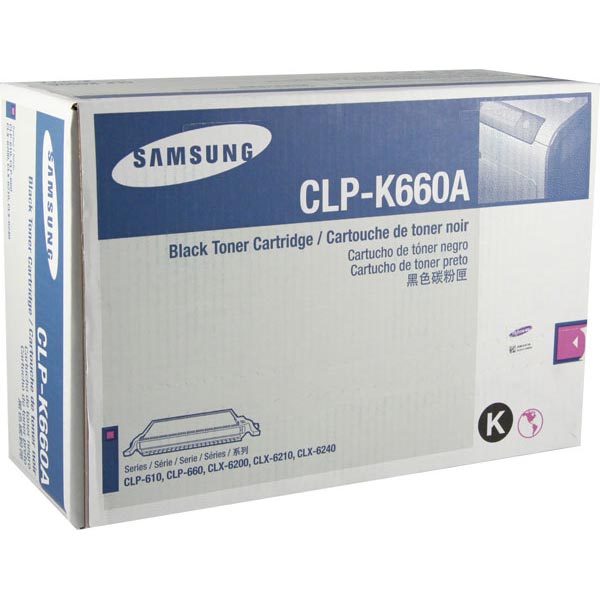 Samsung CLP-K660A Black OEM Toner Cartridge