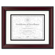 Burns Grp. Rosewood and Black Document Frame