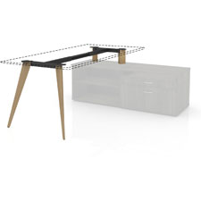 Lorell Relevance Wood Frame f/ 30" L-shape Desk