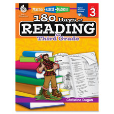 Shell Education 180 Days of Reading 3rd-Grade Book