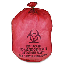 MHMS Red Biohazard Infectious Waste Bags
