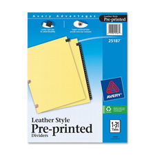 Avery Leather Style Pre-printed 1-31 Tab Dividers