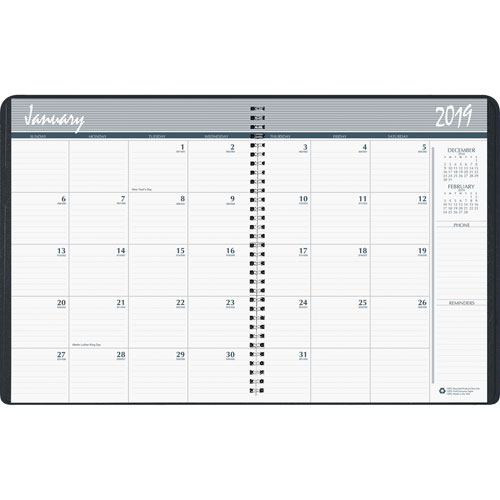 SKILCRAFT 14-month Monthly Desk Planner