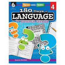 Shell Education 180 Days/Language 4th-grade Book