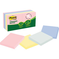 3M Post-it Recycled Pads Greener Notes