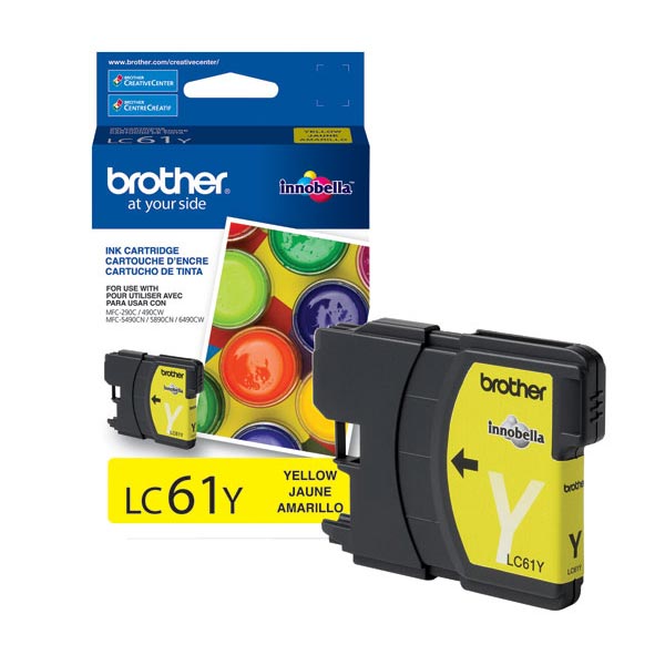 Brother LC-61Y Yellow OEM Inkjet Cartridge