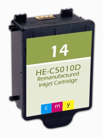 Premium Quality Color Inkjet Cartridge compatible with HP C5010DN (HP 14)