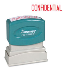 Xstamper CONFIDENTIAL Title Stamp