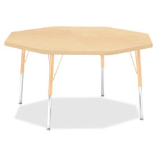 Jonti-Craft Elemt. Ht Prism Maple Octagon Table