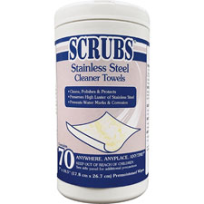 ITW Scrubs Stainless Steel Cleaner Wipes