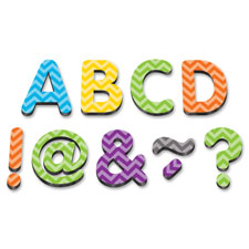 Teacher Created Res. Chevron 2" Magnetic Letters