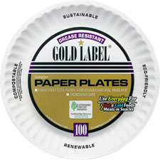 AJM Packaging Gold Label Paper Plates