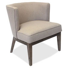 Lorell Linen Fabric Accent Chair