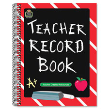 Teacher Created Res. Chalkboard Design Record Book