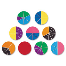 Learning Res. Rainbow Fraction Deluxe Circles Set