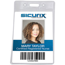 Baumgartens Sicurix Vertical Punched Badge Holders