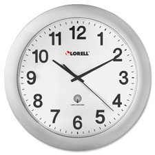 Lorell 12" Round Radio-controlled Wall Clock