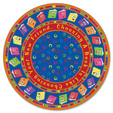 Flagship Carpets Bright CircleTime Books Round Rug