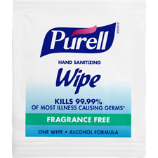 GOJO Purell Sanitizing Hand Wipe Towelettes