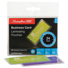 GBC Business Card Laminating Pouches