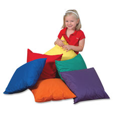 Children's Fact. Foam-filled Square Floor Pillow