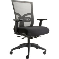 Lorell Mid-Back Mesh Chair w/Adj Lumbar Support