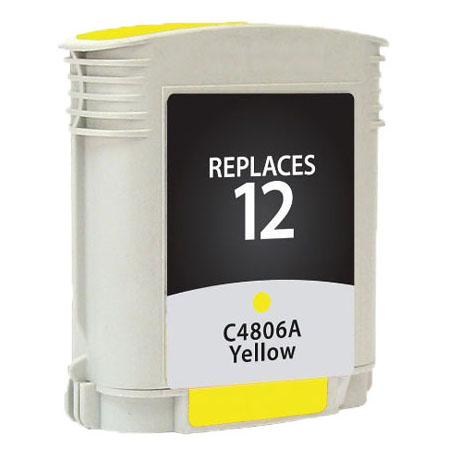 Premium Quality Yellow Inkjet Cartridge compatible with HP C4806A (HP 12)
