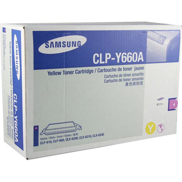 Samsung CLP-Y660A Yellow OEM Toner Cartridge