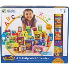 Learning Res. A-Z Alphabet Groceries Activity Set