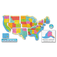 Trend US Map Bulletin Board Set