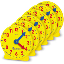 Learning Res. Pre K-4 Learning Clocks Set