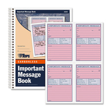 Tops 4CPP Important Phone Message Book
