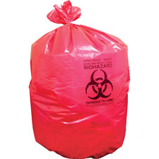 Heritage Bag 1.3 mil Red Biohazard Can Liners