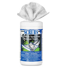 ITW Scrubs Graffiti/Spray Paint Remover Towels