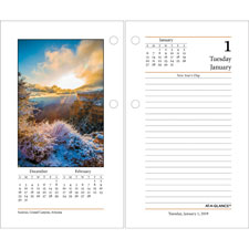 AT-A-GLANCE Photographic Desk Calendar Refill