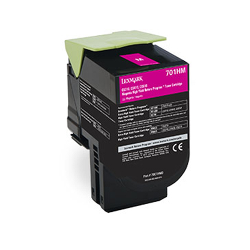 Premium Quality Magenta Toner Cartridge compatible with Lexmark 70C1HM0 (Lexmark #701HM)