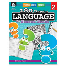 Shell Education 180 Days/Language 2nd-grade Book