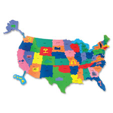Chenille Kraft WonderFoam Giant USA Puzzle Map